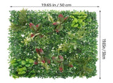 Artificial Living Wall Panel Green Decorative Simulated Plant Wall Decor for Indoor and Outdoor V1369-AZ3-W-15768