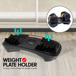 48KG Powertrain Adjustable Dumbbell Set With Stand - Gold DMB-BF1-024-2S-GD