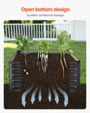 Metal Raised Garden Bed, 6 x 3 x 1.5 ft Outdoor Galvanized Box, with Open Bottom, Large V952-JSFXZZCZFXSHLZRC4V0
