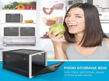 Large Capacity Medication Lock Box, Fridge Lock Box for Medicine Safe, Locking Medicine Box with V1192-AZ-W-9900