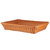 Household Desktop Rectangular Food Bread Fruits Storage Basket for Office RestaurantCoffee Color XL V1294-YM0901-3118200088714