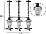 Professional Wall-Mounted Alcohol Tot Dispenser - Heavy Duty Adjustable Metal Wine Rack V888-ELOSUNG49800