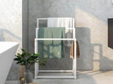 3 Tier Metal Freestanding Towel Rack Rail Holder Drying Stand V178-66699