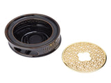 Teapot Warmer Tea Coffee Warmer Base Ceramic Heater with Spoon Lid and Candle Holder Brown V1294-YM0703-3118230130512