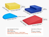 Climbing Toys, 4-Piece Set, Foam Toys for Toddlers 6 Months to 3 Years Old, PU Leather V952-PMWJTZBDQKBD5XYDEV0