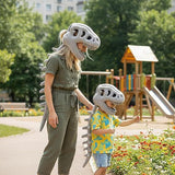 120CM Green Funny Dinosaur Skeleton Plush Headwear Quirky Bone Fossil Plushie Hat & Huggable Doll V888-ELOSUNG52003