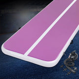 Everfit 3M Air Track Gymnastics Tumbling Exercise Yoga Mat W/ Pump Inflatable Purple ATM-3-1-01M-PU-AP