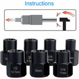 Socket wrench sets, nut extractor, socket for damaged bolts V1237-ZY-203-4915