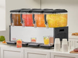 Commercial Beverage Dispenser, 4 Tanks 12 L Per Tank Juice Dispenser, 510W Stainless Steel Ice Tea V952-SYYLJJBSJXS1YI25UV3