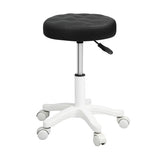 Levede 2x Rolling Bar Stool Swivel Salon SPA Chair Black BR1065-BKX2