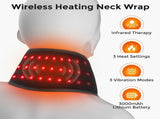 Red Light Therapy Heating Massage Wrap Wireless Cordless Design with 36 LED Lights, 660-850nm V1341-ZY-3JAJGPAC-BLACK