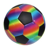 1-3PC Rainbow Soccer Ball Official Size Indoor Outdoor Soft Inflatable Practice Game Training V1369-AZ3-W-15310