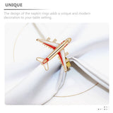 4Pcs Alloy Napkin Rings Set Elegant Dining Table Napkin Clasps for Special Events V1369-AZ3-W-18085