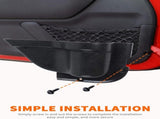 DP3 Front Door Storage Pockets, Door Side Insert Organizer Box for 2011-2018 Jeep Wrangler JK JKU V1258-DP02-WO-250
