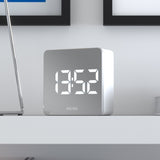 Newgate Space Hotel Orbatron Alarm Clock White Case - Silver Lens - White Led V398-NGSH-ORB-W1-W