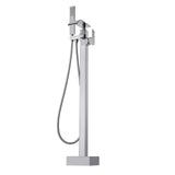 VEVOR Freestanding Bathtub Faucet, Floor Mount, Freestanding Tub Filler, Shower Mixer Taps, Two V952-PBKSLTLSNSFXVFF0JV0