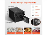 1.2 Cubic Feet Drop Safe, Large Capacity Front Drop Slot Safe Box with Digital Keypad, Heavy Duty 2 V952-TDSBXJ141420DFPNC001V9