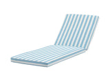 Gardeon Outdoor Chaise Lounge Cushion Lounge Chair Pad Sunbed Mattress Blue OLC-LOUNGE-STP-BU