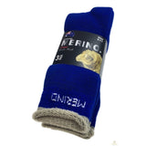 9 Pairs MERINO WOOL SOCKS Mens Heavy Duty Premium Thick Work Socks Cushion BULK - Blue - 6-11 V563-9AUSOCKS-BLUE-6-11