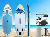 Weisshorn Stand Up Paddle Board 10.6ft Inflatable SUP Surfboard Paddleboard Kayak Surf Blue SUP-D-106FT-80-15-BU