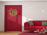 Thanksgiving Wreath Fall Hydrangea Bowknot Decoration Flower Garland Wreath Thanksgiving Front Door V1294-YM0710-10295794