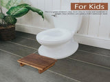 Anti-Slip Bed Stool for High Beds, Wood color V1192-AZ-W-23014