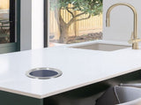 Embedded Stability Trash Chute Lid in Stainless Steel for Kitchen 1Pcs V1192-AZ-W-24796