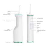 White Home Electric Oral Irrigator - Portable Water Flosser for Teeth Cleaning V888-ELOSUNG28359