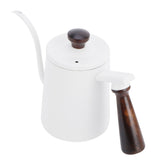 700ml Hand Drip Coffee Pot 304 Stainless Steel Long Spout Coffee Making Kettle with Wooden Handle V1294-YM0718-3118210018511
