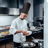 Black Disposable Chef Hat Soft Skin-Friendly Cooking Cap 20Pcs V1366-AZ2-W-12039