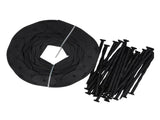 L Shaped Grass Stone Isolation Belt Landscape Edging for Garden 5cm*5cm*10m Black V1294-YM0901-3111240134315