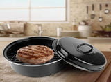 Portable Barbecue Pot Sweet Potato Meat BBQ Grill Pot with Lid for Home Use V1294-YM0901-JY34105