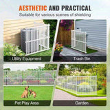 1.22m W x 1.22m H Vinyl Privacy Fence Panels, Air Conditioner Fence, Outdoor Privacy Screens for V952-PVCYSWLMB48X9JS2HV0