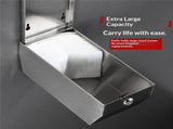 Paper Towel Dispenser - 304 Grade Stainless Steel, Wall Mounted, High Capacity Dispenser for V1192-AZ-W-7409