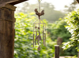 Hanging Chicken Windchime Cast Iron Bell 78cm V637-06984CHK