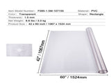 Plastic Table Cover, 42 x 60 Inch 1.5 mm Thick Frosted Table Protector, Rectangle PVC Desk Mat, V952-ZFXPVCZB42X6F49BKV0