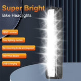 Brand new super bright aluminum alloy bicycle light - USB charging - ideal for mountain bike night V1102-HECE-002