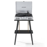 Crosley Cruiser Bluetooth Portable Turntable Crosley Turntable Stand Bundle - Silver V398-CR8005FST-SI4