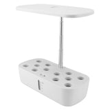 Hydroponics Growing System Planter ABS 12 Pods Soilless Indoor Garden Kit with LED Grow Light for V1294-YM0901-3111240003512