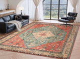 Marlow Floor Rug Vintage Polyester Washable Area Rugs FR2038-250X200-RD-AU