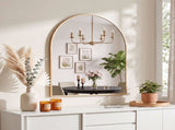 Embellir Arch Wall Mirror, Decorative Gold Frame Mirrors, 86x81cm Bathroom Vanity Mirror, Slim Frame MM-E-WALL-OVAL-GD-8186