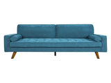 Levede Fabric Sofa Armchair 3 Seater Couch Blue 191cm Wide SF1007-GN