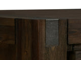 Coffee Table Solid Acacia Wood & Veneer 1 Drawers Storage Chocolate Colour V43-CT-NOW-CH