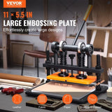 Leather Cutting Machine, 11 x 5.5 in Embossing Plate Manual Die Cutter, 0.47 in Pressure Stroke V952-SDSLPGYHJ28XE5XVZV0