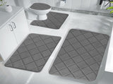 Clearance Tyidzon Bathroom Rugs 4 Piece Ultra Soft & Non-Slip Memory Foam Bath Mats for Bathroom, V1189-LWWAL-20260325-01695