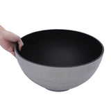 Grey Plastic Hydroponic Planter Bowl, Water Resistant Garden Planter for Outdoor and Indoor Use V1369-AZ3-W-21649