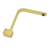 Brushed Gold Square Bathroom Spout Gooseneck Arm Bathtub Filler Tap Water Outlet V1233-SP910BG