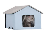 Heated Cat House, Outdoor Kitty Shelter with Timer, 600D Oxford Cloth Foldable Cat Shelter with V952-FWSBYMBHSNJBUZ1X4V3