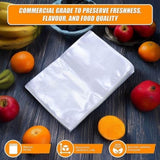 100x Vacuum Sealer Bags Food Storage Saver Heat Seal Cryovac 20cm x 30cm V63-831761