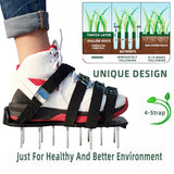 2 set Lawn Aerator for Grass - 26 Spikes and 4 Adjustable Straps Pre-Assembled Grass Aerator V1192-AZ-W-35249